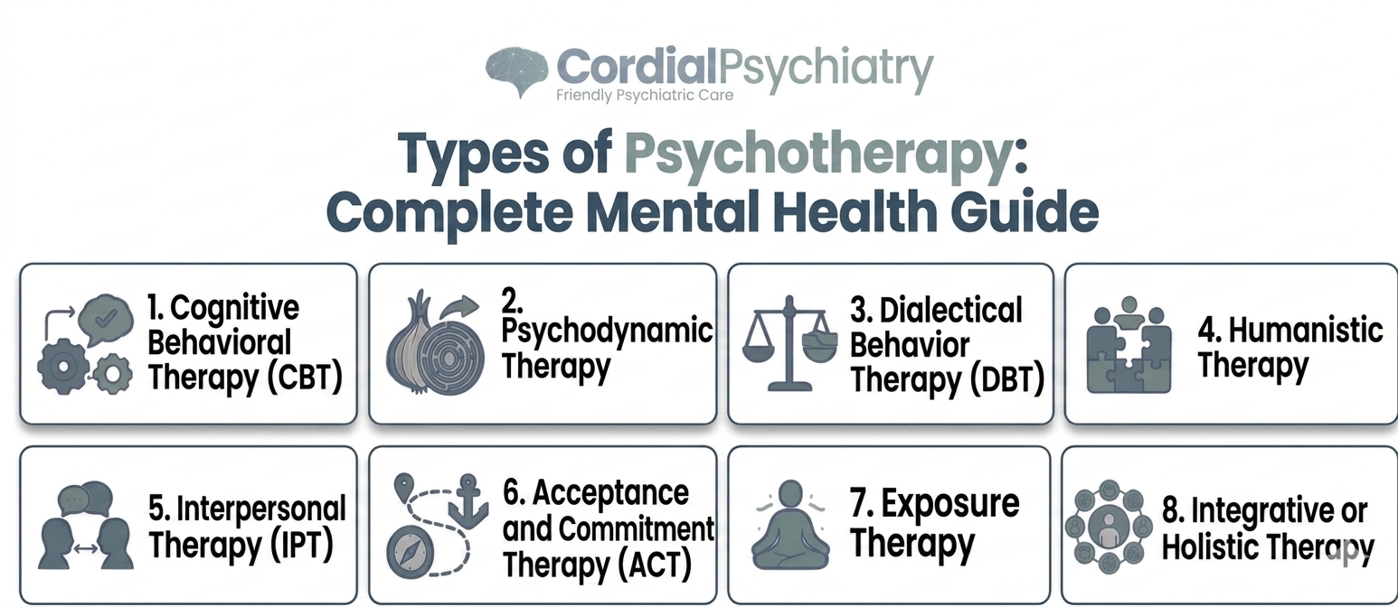 Types of Psychotherapy: Complete Mental Health Guide