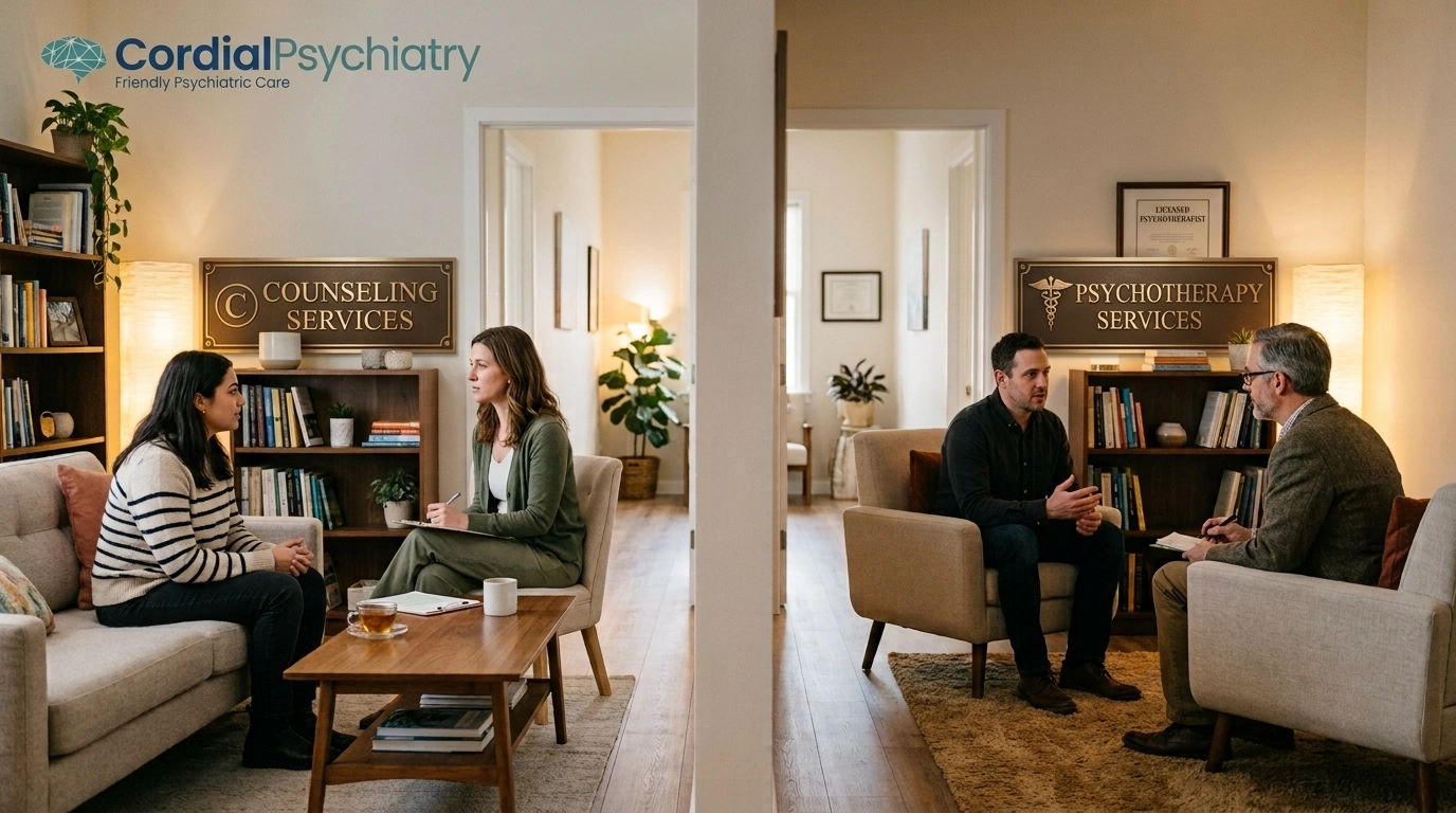 Psychotherapy vs Counseling: What’s the Difference?
